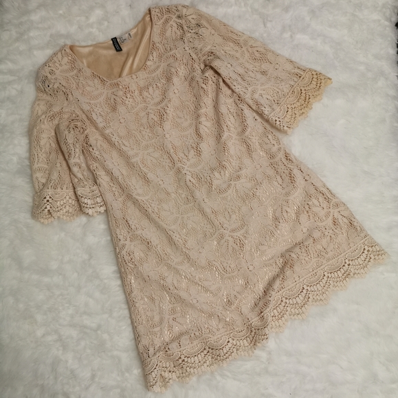 Divided Dresses & Skirts - π 3/$35 Divided Cream Lace Mini Dress Divided Dresses & Skirts - π 3/$35 Divided Cream Lace Mini Dress